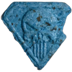Таблетка Punisher — MDMA 122mg — Marseille, Франція