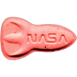 Таблетка NASA — Caffeine 1mg; 2C-B 5mg — Barcelona, Іспанія
