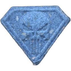 Таблетка Punisher — MDMA 187mg — Madrid, Іспанія