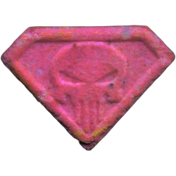 Таблетка Punisher — MDMA 204mg — Madrid, Іспанія