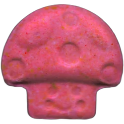 Таблетка Mushroom — MDMA; Caffeine — Madrid, Іспанія
