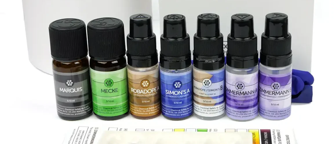 Набір для тестування MDMA з реагентами Marquis, Mecke, Robadope, Simon's, Zimmermann