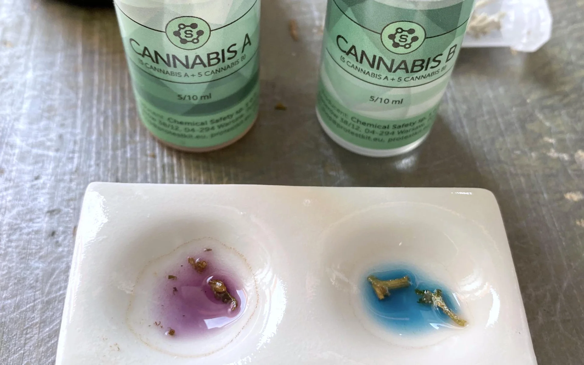 Інструкція до тесту з реагентом Cannabis