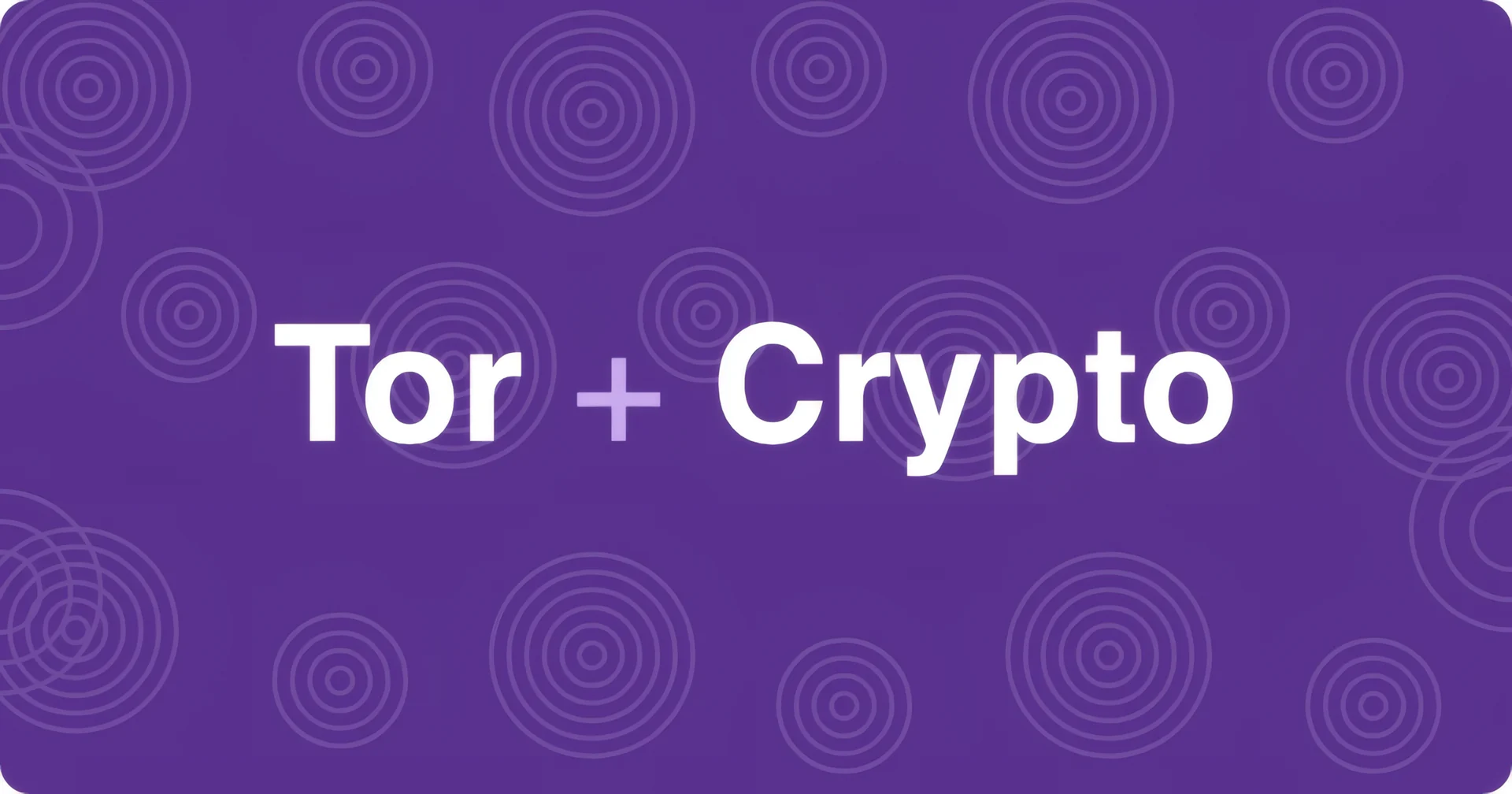 Фіолетовий банер Tor і крипто з концентричними кільцями для onion-сайтів PRO Test